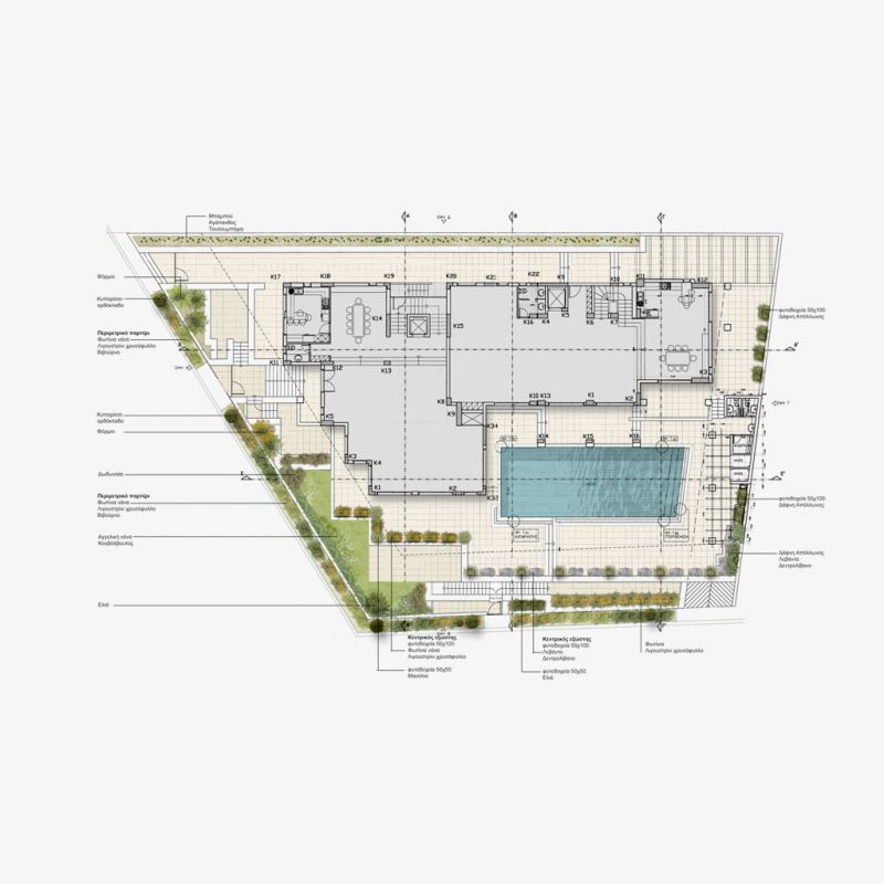 Μελέτη Περιβάλλοντα Χώρου Πολυτελούς Κατοικίας